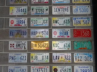 34x metalen amerikaanse nummerplaat - afbeelding 1 van  6