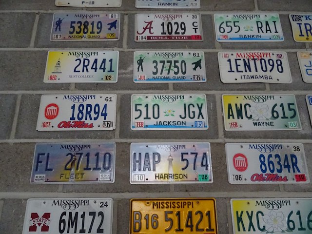 34x metalen amerikaanse nummerplaat - afbeelding 3 van  6