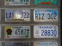 34x metalen amerikaanse nummerplaat - afbeelding 4 van  6