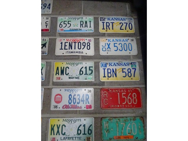 34x metalen amerikaanse nummerplaat - afbeelding 5 van  6
