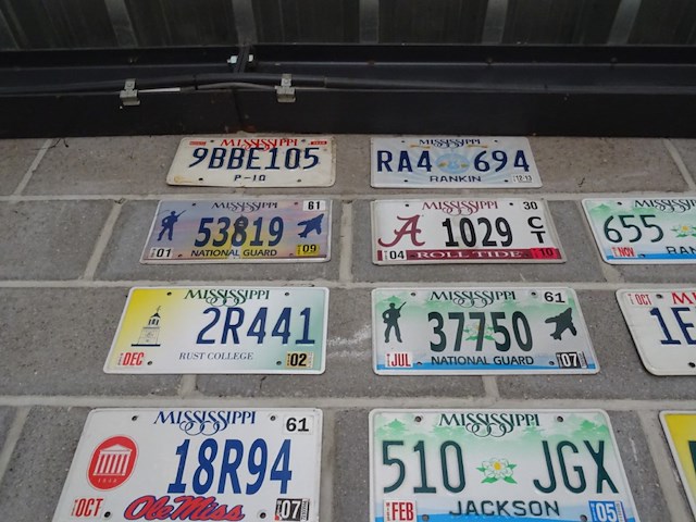 34x metalen amerikaanse nummerplaat - afbeelding 6 van  6