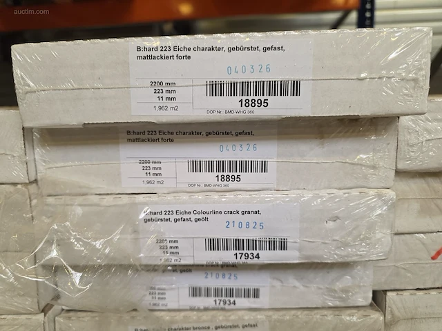 (34x) paletten diverse partijen eiken vloer,... - afbeelding 7 van  39