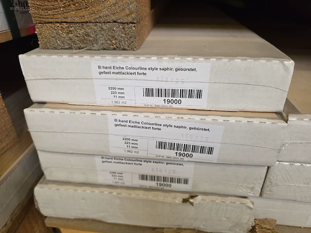 (34x) paletten diverse partijen eiken vloer,... - afbeelding 10 van  39