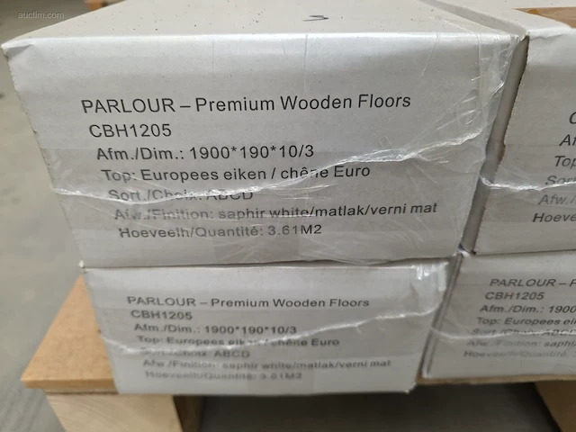(34x) paletten diverse partijen eiken vloer,... - afbeelding 18 van  39