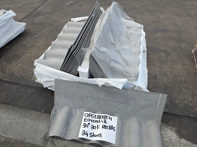 (34x) vezelcement hulpstukken voor golfplaten svk - afbeelding 2 van  2