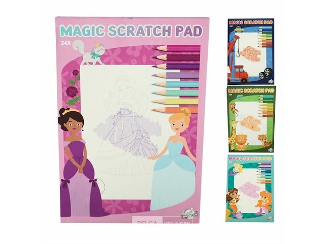 34xmagic scratch- kleurboekjes in a5 formaat - afbeelding 1 van  2