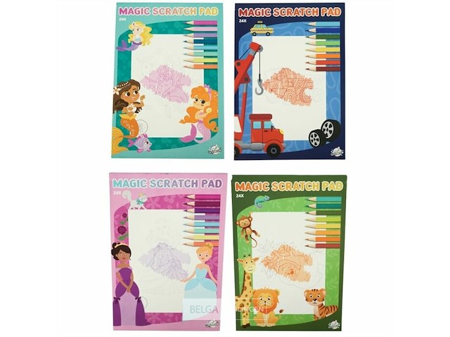 34xmagic scratch- kleurboekjes in a5 formaat - afbeelding 2 van  2