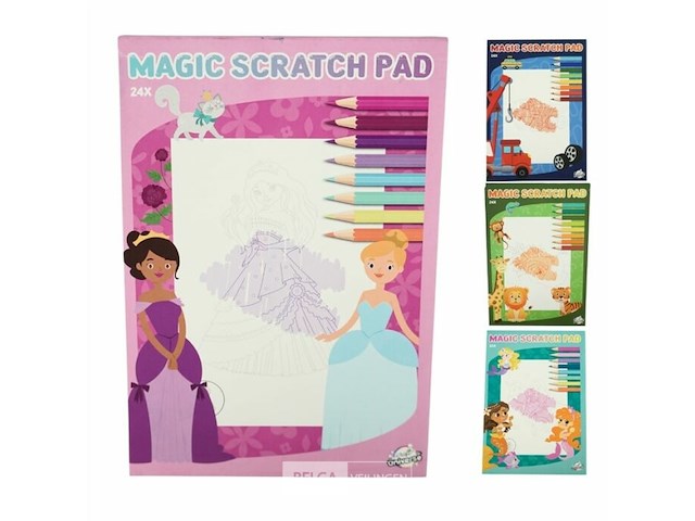 34xmagic scratch- kleurboekjes in a5 formaat - afbeelding 1 van  2