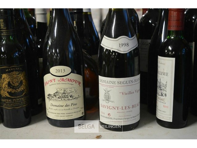 ±35 flessen diverse wijnsoorten - afbeelding 2 van  4