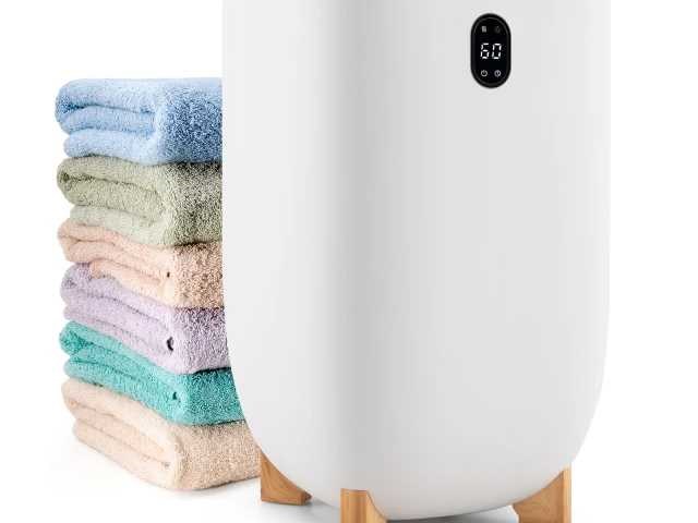 35 l elektrische handdoekverwarmer met timer - wit - afbeelding 1 van  7