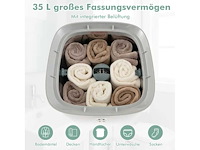 35 l elektrische handdoekverwarmer met timer - wit - afbeelding 6 van  7