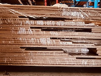35,8m² zebarano half massief parket 4zijden tand en groef - afbeelding 1 van  5