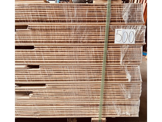 35,8m² zebarano half massief parket 4zijden tand en groef - afbeelding 2 van  5