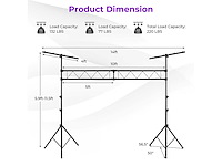 3,5m draagbaar verlichtingsstructuursysteem - afbeelding 4 van  4