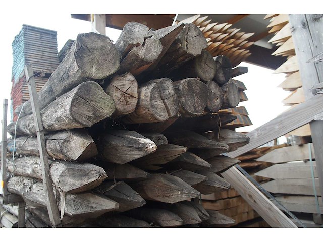35x acacia paal dia 16/18 - afbeelding 2 van  3