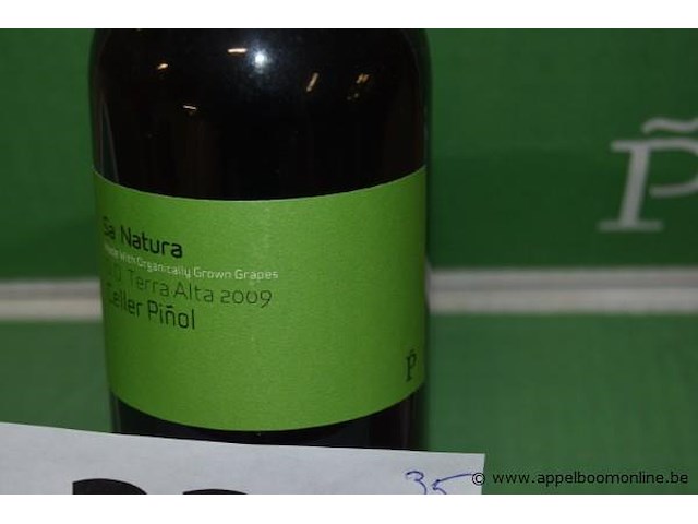 35x fles rode wijn, sa natura, terra alta, 2009 - afbeelding 2 van  3
