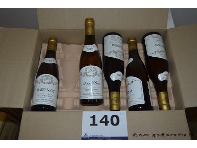 35x fles wijn, mongeard-mugneret, marsannay clos du roy 2008, 750ml - afbeelding 1 van  3