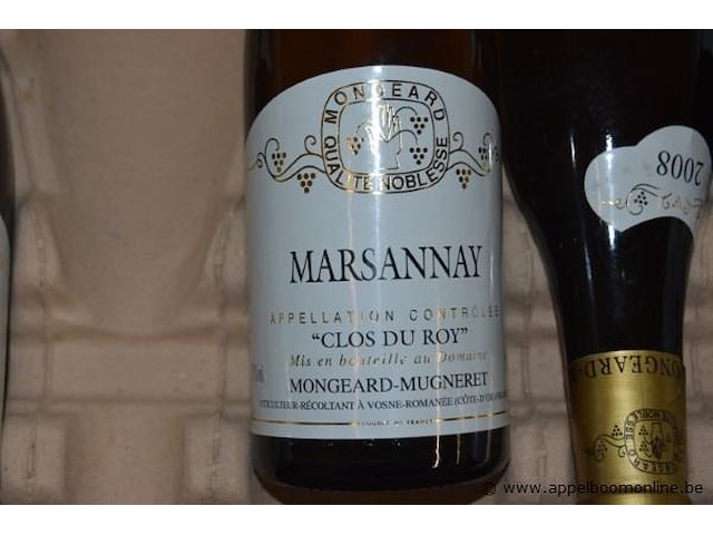 35x fles wijn, mongeard-mugneret, marsannay clos du roy 2008, 750ml - afbeelding 2 van  3