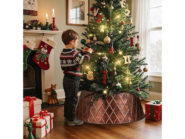 35x kerstboom omranding 120cm - afbeelding 3 van  4