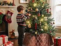 35x kerstboom omranding 120cm - afbeelding 3 van  4