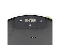 (35x) moscirkel 50 cm, kleur limoengroen / antraciet aluminium frame, wanddecoratie - afbeelding 3 van  5