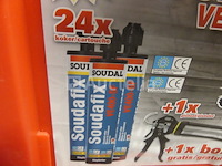 36 siliconen (wit/grijs/zwart) soudal, 24 soudal kit - afbeelding 7 van  9