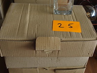 36 vierkante glazen potjes