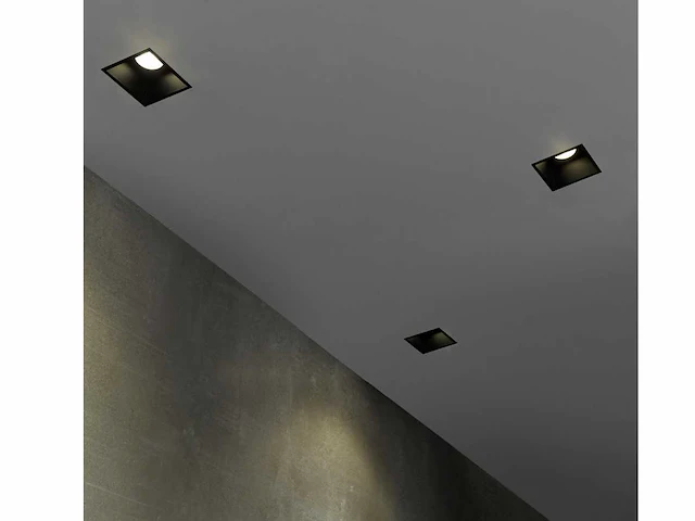 36 x gt deep square kantelbare inbouwspots zwart - afbeelding 6 van  7
