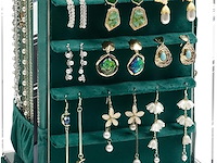 360' draaibaar sieradendoos groen - afbeelding 1 van  4