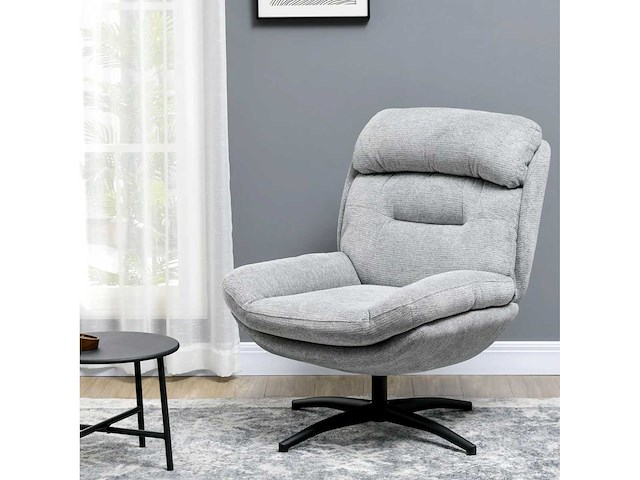 360° draaistoel, chenille-stof - afbeelding 2 van  8