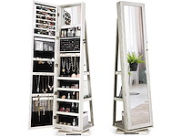 360 graden draaibare sieradenkast, sieradenorganizer op poten - afbeelding 3 van  7