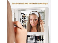 360 graden draaibare sieradenkast, sieradenorganizer op poten - afbeelding 6 van  7