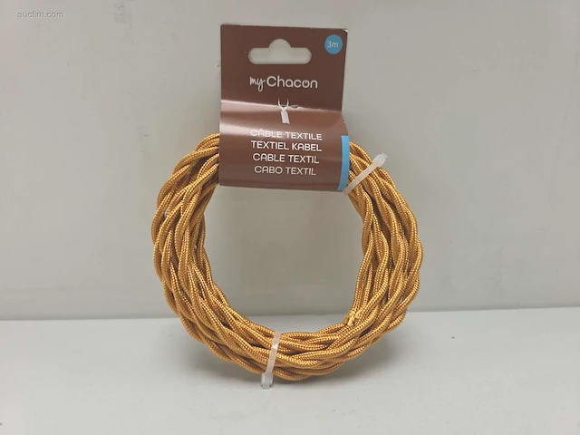 (360x) gevlochten stoffen snoer, 3 m –... - afbeelding 2 van  5
