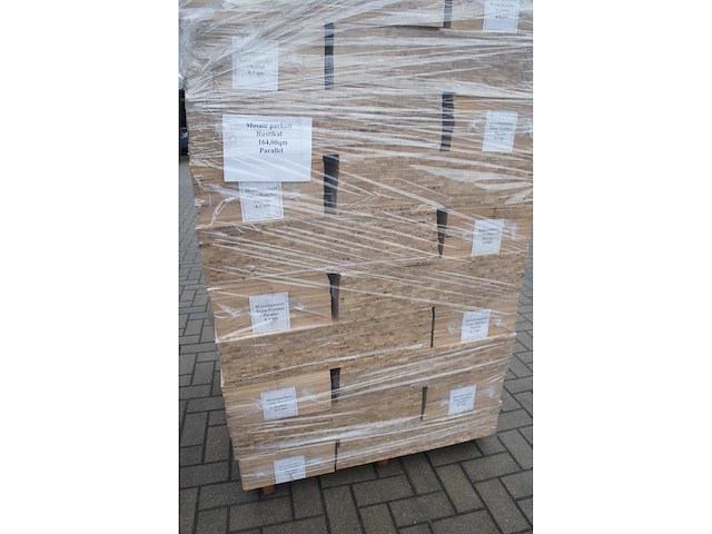 36,90 m² massief eiken parallelparket - afbeelding 1 van  4