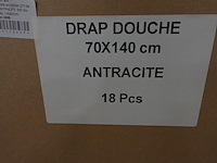36x douchehanddoek antraciet - afbeelding 4 van  5