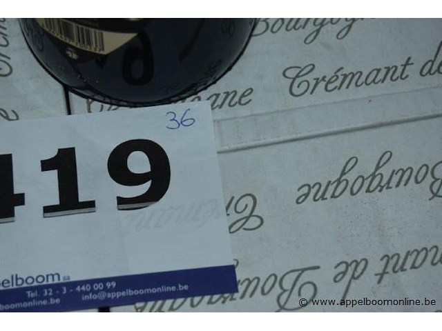 36x fles crémant de bourgogne, joseph cartron, blanc de noirs brut, 75cl - afbeelding 3 van  3