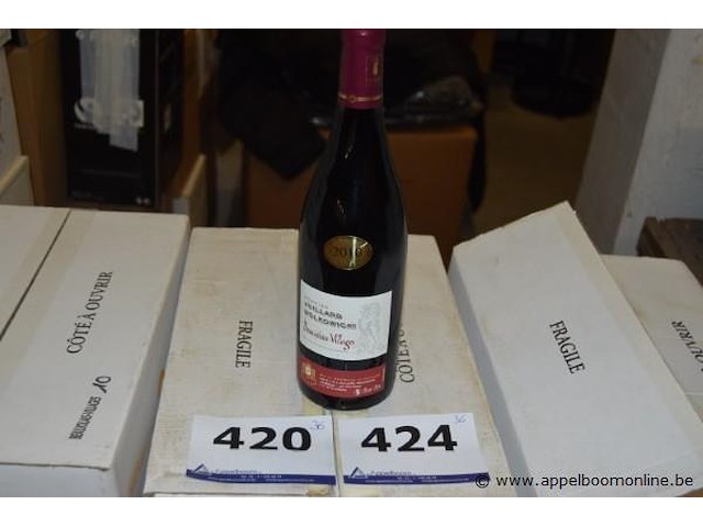 36x fles rode wijn, domaine juillard wolkowicki, beaujolais-villages, 2019, 75cl - afbeelding 1 van  3