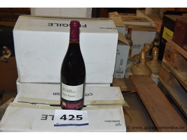 36x fles rode wijn, domaine juillard wolkowicki, saint-amour, 2008, 75cl - afbeelding 1 van  3