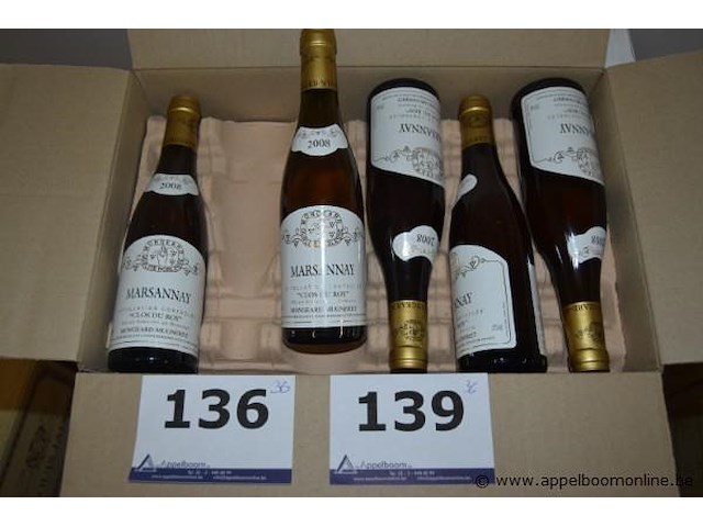 36x fles rode wijn, mongeard-mugneret, marsannay clos du roy 2008, 750ml - afbeelding 1 van  3