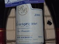 36x fles rode wijn, rene bourgeon, bourgogne, les pourrières, 2000, 750ml - afbeelding 2 van  3