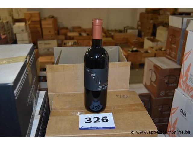 36x fles rode wijn, tenuta garetto, barbera d'asti tra nuit e dì, 2005, 75cl - afbeelding 1 van  3