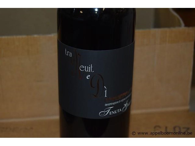 36x fles rode wijn, tenuta garetto, barbera d'asti tra nuit e dì, 2005, 75cl - afbeelding 2 van  3