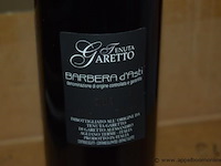 36x fles rode wijn, tenuta garetto, barbera d'asti tra nuit e dì, 2005, 75cl - afbeelding 3 van  3