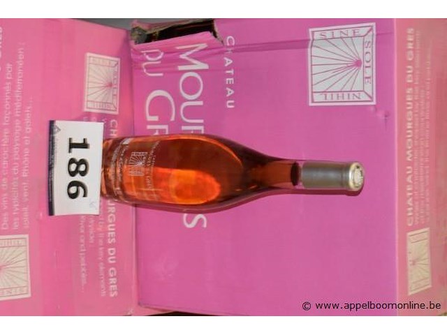 36x fles rosé wijn, château mourques du grès, fleur d'eglantine 2018, 750ml - afbeelding 1 van  3