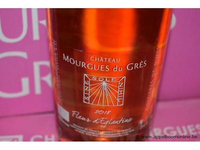 36x fles rosé wijn, château mourques du grès, fleur d'eglantine 2018, 750ml - afbeelding 2 van  3