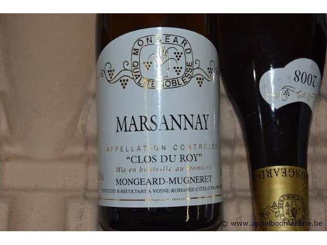 36x fles wijn, mongeard-mugneret, marsannay clos du roy 2008, 750ml - afbeelding 2 van  3