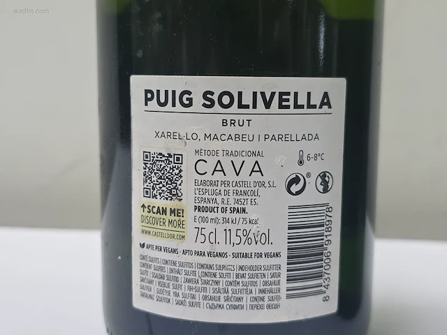 (36x) fles(sen) cava puig solivella 75 - afbeelding 5 van  7