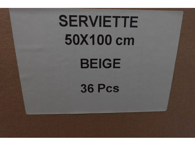 36x handdoek beige - afbeelding 4 van  5
