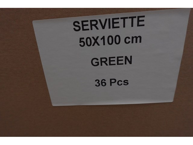36x handdoek groen - afbeelding 4 van  5