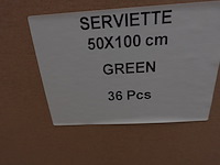 36x handdoek groen - afbeelding 4 van  5